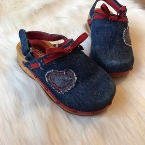 Denim Gymboree Heart ❤️ Clogs 8